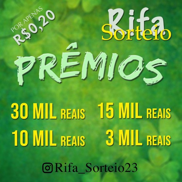 Trece Rifa 16 EDIÇÃO - Rifa Sorteio 23